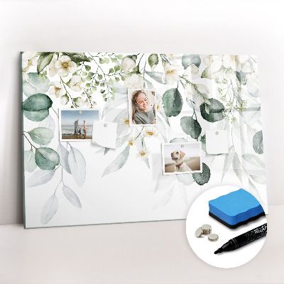 Magnetic dry erase board Plants nature