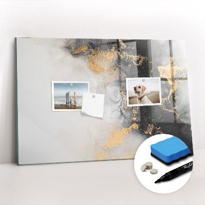 Magnetic dry erase board Marble art