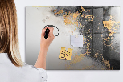 Magnetic dry erase board Marble art