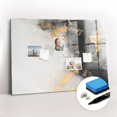 Magnetic dry erase board Marble art