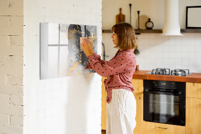 Magnetic dry erase board Marble art