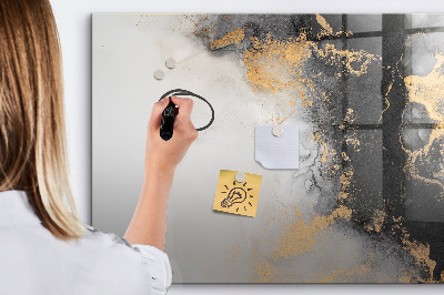 Magnetic dry erase board Marble art