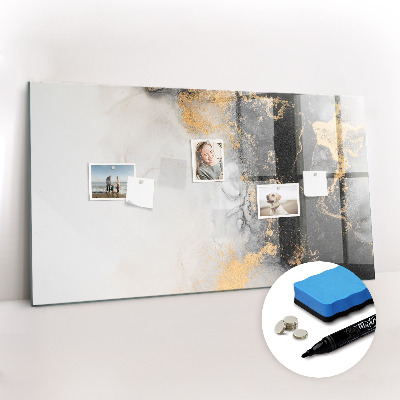 Magnetic dry erase board Marble art