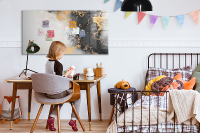 Magnetic dry erase board Marble art