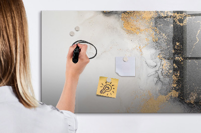 Magnetic dry erase board Marble art