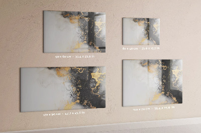 Magnetic dry erase board Marble art