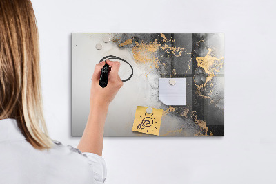 Magnetic dry erase board Marble art
