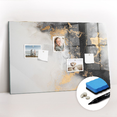 Magnetic dry erase board Marble art