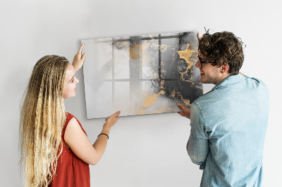 Magnetic dry erase board Marble art