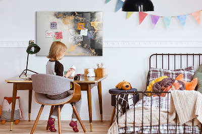 Magnetic dry erase board Marble art