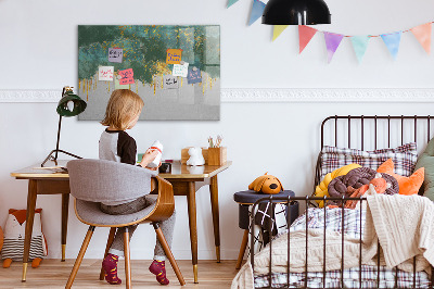 Dry erase magnetic board Decorative pattern