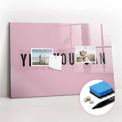 Dry erase magnetic board Yes you can
