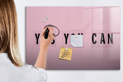 Dry erase magnetic board Yes you can