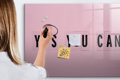 Dry erase magnetic board Yes you can