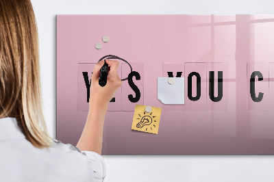 Dry erase magnetic board Yes you can
