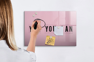 Dry erase magnetic board Yes you can