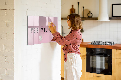 Dry erase magnetic board Yes you can