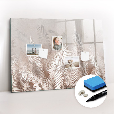 Magnetic dry erase board Tropical leaves
