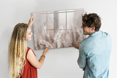Magnetic dry erase board Tropical leaves