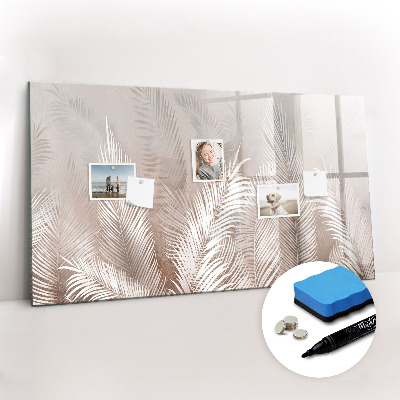 Magnetic dry erase board Tropical leaves