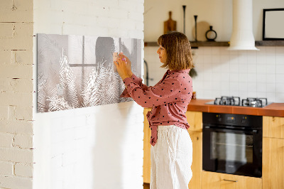 Magnetic board for drawing Tropical leaves