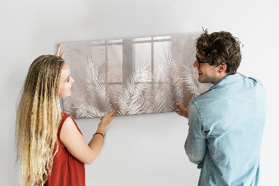 Magnetic dry erase board Tropical leaves