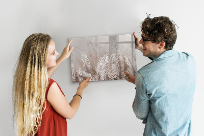 Magnetic board for drawing Tropical leaves