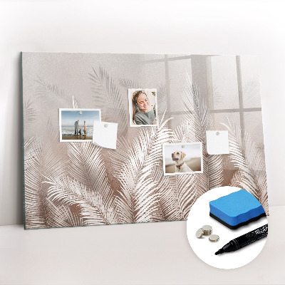 Magnetic dry erase board Tropical leaves