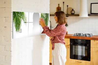 Magnetic board for drawing Palm tree leaves nature