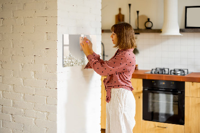 Magnetic dry erase board Blooming flowers