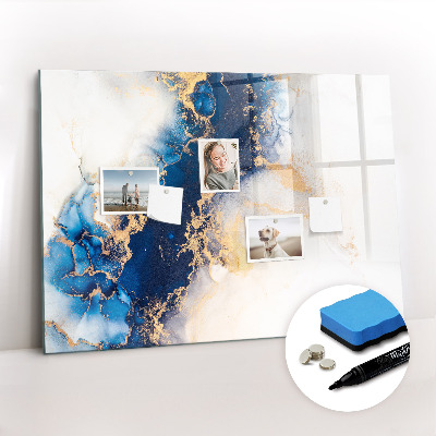 Dry erase magnetic board Marble pattern