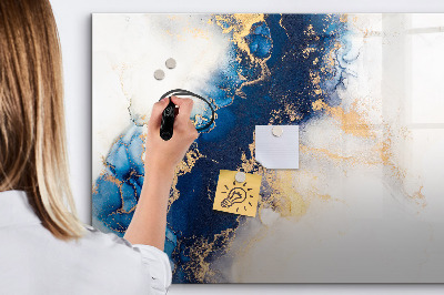 Dry erase magnetic board Marble pattern