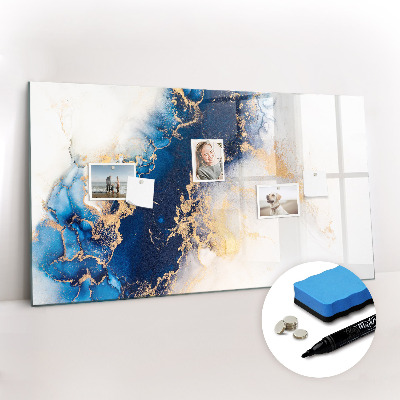 Dry erase magnetic board Marble pattern
