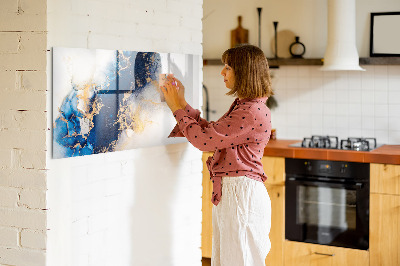 Magnetic board with marker Marble pattern