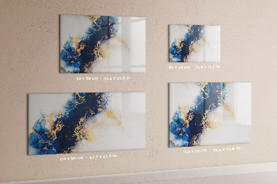 Dry erase magnetic board Marble pattern