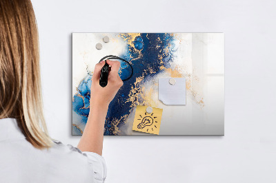 Dry erase magnetic board Marble pattern