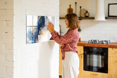 Magnetic board with marker Marble pattern