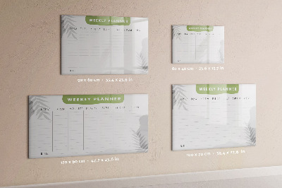 Magnetic dry erase board Weekly planner