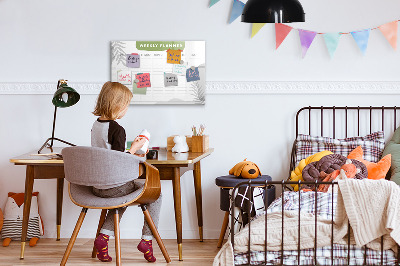 Magnetic dry erase board Weekly planner