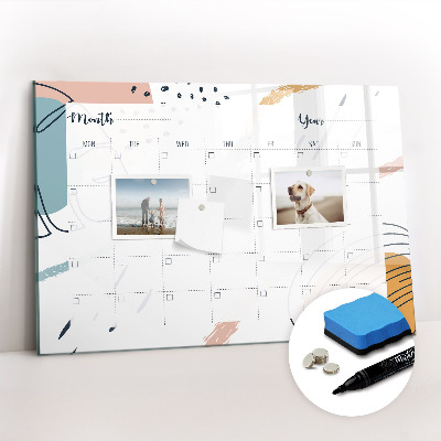 Magnetic dry erase board Business organizer