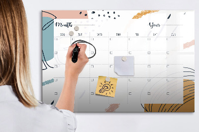 Magnetic dry erase board Business organizer