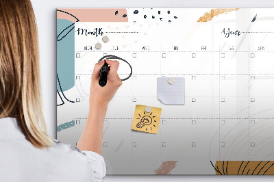 Magnetic board for drawing Business organizer