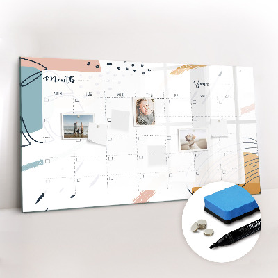 Magnetic dry erase board Business organizer