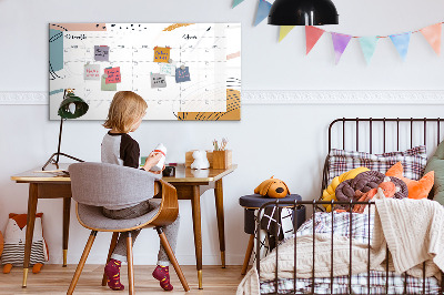 Magnetic dry erase board Business organizer