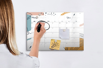 Magnetic board for drawing Business organizer