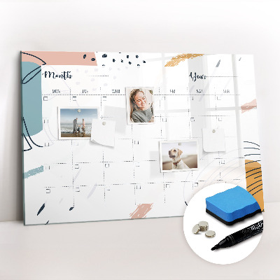 Magnetic dry erase board Business organizer