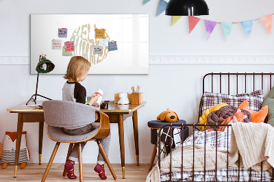 Magnetic board for writing Hello summer