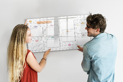 Magnetic dry erase board Weekly planner