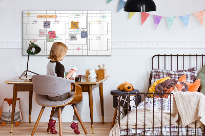 Magnetic dry erase board Weekly planner