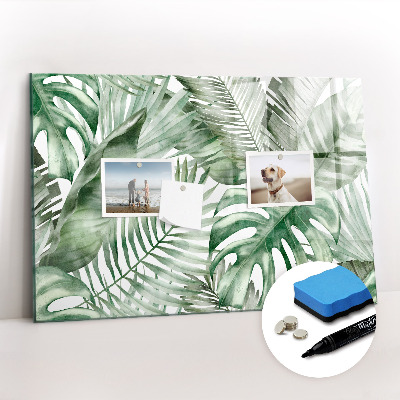 Dry erase magnetic board Plant leaves
